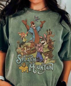 Retro Disneyland Splash Mountain Song of the South Shirt, Disney Br'er Rabbit Fox Bear Shirt, Walt Disney World Magic Kingdom Shirt