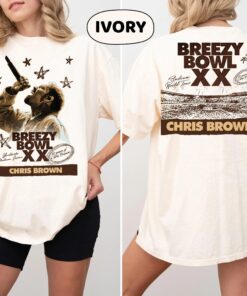 Chris Brown Breezy Bowl XX T-Shirt, Chris Brown Album Shirt, Retro Concert Tee, CB Fan Gift