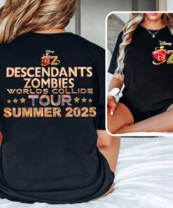 Disney Descendants Zombies Worlds Collide Tour Matching Shirt, Disney The Rise Of Red Group Shirt