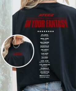 In Your Fantasy North America Tour Ateez Unofficial Unisex T Shirt, Ateez Fans, Gift For Atiny, In Your Fantasy World Tour, Comfy Tshirt