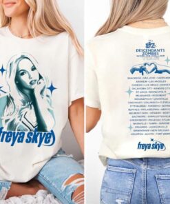 Disney Descendants Zombies Worlds Collide Tour Freya Skye T-Shirt, Disneyland Summer Tour 2025 Shirt, Zombies 4 Tour Summer Music Festival