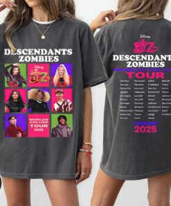 Descendants Zombies World Tour Shirt, The Rise of Red Characters Tee, Disney Concert Summer Music Festival Outfit