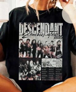 Disney Descendants Zombies Worlds Collide Tour Summer 2025 Retro T-Shirt, Disney Zombies Tour Summer Music Festival, Disney Zombies 4 Shirt