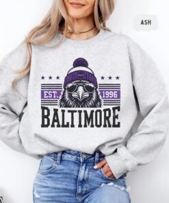Baltimore Football Sweatshirt - Unisex Crewneck, Ravens Fan Gift, Sports Team Apparel, Football Fan Gear, Gift for Him