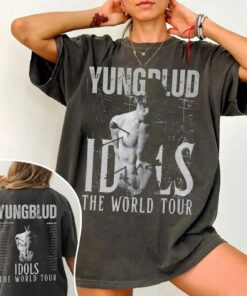 Yungblud Idols World Tour Shirt, 2025 Concert Dates Tee, Rock Artist Tour Merch, Grunge Aesthetic Music Fan Shirt, Idols World Tour