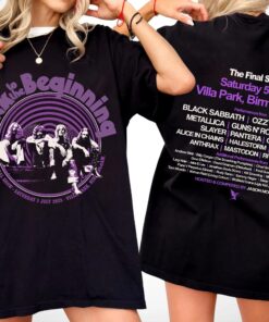 Black Sabbbth Back To The Beginning 2025 Black T-Shirt, Heavy Metal Shirt, Vintage Sabbath Tee, Heavy Sound Tribute Tour In Birmingham Top