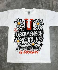 G-Dragon’s Übermensch World Tour, G-Dragon World Tour in US Shirt, GDragon Übermensch 2025 Kpop, Ubermensch Gdragon Tee, Gdragon Drama Top
