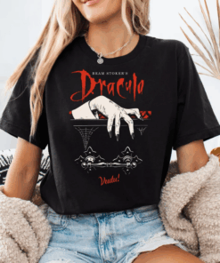 Bram Stoker's Dracula T-Shirt, Gothic Vampire Tshirt, Horror Movie Tee, Scary Halloween Shirt, Gothic Tops