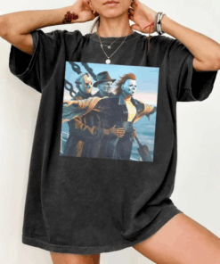 Funny Halloween Meme Vintage Unisex Shirt, Horror Characters Meme Retro T-Shirt, Halloween Movie 90s Tee, Summer Spooky Top