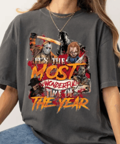 Horror Characters Friends Halloween Movies T-Shirt, Horror Friends Shirt, Halloween Horror Characters