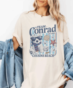 Team Conrad Junior Mint Bear Shirt, Summer I Turned Pretty Tee, TSITP Cousins Beach Fan Graphic T-Shirt, Summer Romance Book Fan Tops