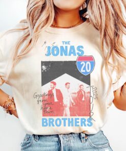 Vintage Jonas Brothers T-Shirt, JONAS20 Greetings From Your Hometown, Jonas Retro 90's Shirt