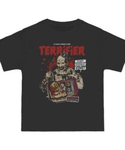 Terrifier T-Shirt, Scary Clown Tee, Halloween Shirt, Spooky Graphic Top, Creepy Movie, Horror Fan Gift