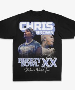 Chris Brown Breezy Bowl XX Tour Shirt | Heavyweight 100% Cotton Concert Tee | R&B Hip Hop Fan Merch