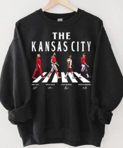 Kansas City Walking Road Signatures Football Shirt, Gift For Fan Football Unisex
