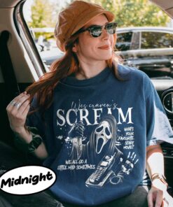 Vintage Ghostface Halloween Shirt, Scream Movie Shirt, Horror Movie Shirt, Scary Movie Shirt, Horror Movie Characters Shirt