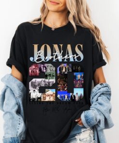 Jonas Brothers 20th Anniversary Tour T Shirt, Living The Dream Tour 2025 Shirt, Vintage Jonas Brothers Tour shirt