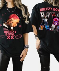 Chris Brown Tour Vintage 2 Side Shirt, Breezy Bowl XX Concert Retro 2025 Shirt, Chris Brown Graphic Tee, Music Tour Y2k Tee