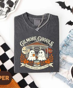 Gilmore Ghouls Shirt, Halloween Fall Vibes T-shirt, Comfort Colors Autumn Festival Shirt, Spooky Gilmore Girls Fan Sweater, Halloween Gift