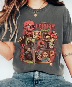 Halloween Horror Nights Horror characters shirt, Universal Studios Scary movie shirt, Halloween shirt