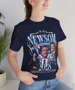 Gavin Newsom Bootleg Rap T-Shirt, Newsom for President, Newsom 2028, Vote Newsom Tops