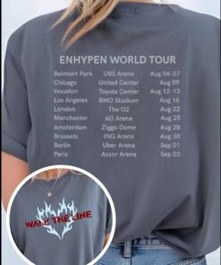 Walk The Line Tour Enhypen Unofficial Unisex T Shirt, Enhypen Fans, Gift For Engene, Walk The Line World Tour, Comfy Tshirt