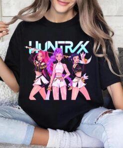 Huntrix Shirt, Demon Hunters Tshirt, Gift for Kpop Fan, Anime Tee, Kpop Movie Tops