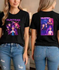 Huntrix Kpop T-Shirt, Demon Hunters Tee, Mira Rumi Joey Top, Korean Pop Fan Gift, Kpop Movie Merch Shirt