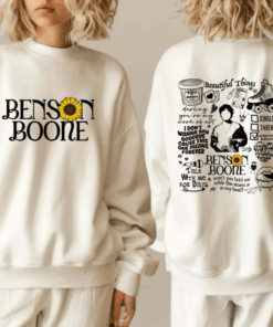 Benson Boone Vintage Sweatshirt, Concert Tour Shirt, Unisex Music Merch, Soft Premium Quality, Gift for Fans, Album 2025, Music Lover Sweater