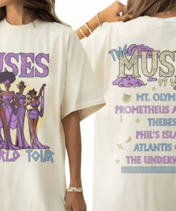 Vintage Disney Hercules The Muses 97 World Tour Two-sided Shirt, Disney Girl Trip 2025, Disney Hercules Diva The Muses Song Concert Music