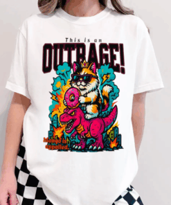 This is an OUTRAGE Shirt, Princess Donut, Dungeon Crawler Carl Book Lover Tee, Goddammit Donut Bookish Tshirt