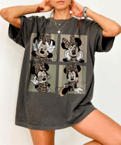 Safari Minnie Mouse Shirt, Leopard Minnie Mouse T-Shirt, Animal Kingdom Tee, Minnie Mouse Top, Disney Safari Shirt