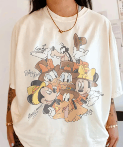 Retro Mickey and Friends Thanksgiving T-Shirt, Disneyland Est 1955 Tee, Magical Kingdom Disney Fall Shirt, Autumn Family Matching Sweatshirts