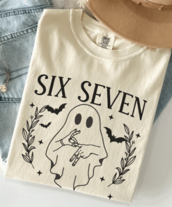 Six Seven Meme Shirt for Women, 6 7 Memes T-Shirt, Funny Number Meme Tshirt, Viral Gen Z Meme Saying Tee, Halloween Top