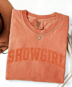 Showgirl Era Shirt for Fan, Orange Showgirl Concert Graphic Tee, Cute Vintage T-Shirt, Gift for Her