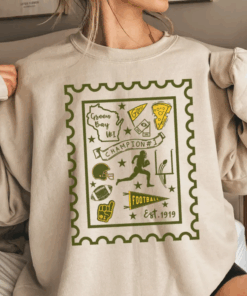 Vintage Green Bay Football Sweatshirt, Retro Cheesehead Fan Gift, Jordan Love Packers Game Day Crewneck, Football Tee
