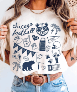 Chicago Football Shirt, Chicago Game Day Tee, Gift for Chicago Football Fan Gift, Bear Shirt