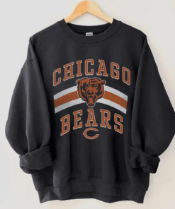Vintage Chicago Football Crewneck Sweatshirt, Chicago Bears Football T-Shirt, Chicago Game Day Hoodie