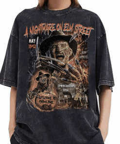 Vintage Freddy Krueger Halloween T-Shirt, Freddy Krueger A Nightmare Elm Street Sweater, Scary Movie Lovers Shirt, Horror Freddy Movie Top