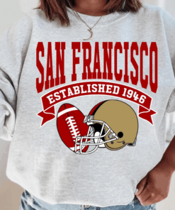 San Francisco Football Sweatshirt, Gift For San Francisco Fans, Game Day Tee, American Football Top