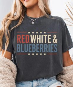 Red White And Blueberries T-Shirt, Trump Shirt, American Patriot Tee, Republican USA, Justice, Republican Top, Freedom, Charlie Kirk