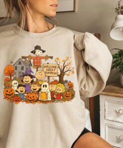 Peanuts Halloween Shirt, Snoopy Great Pumpkin Fall Crewneck, Charlie Brown Cute Sweatshirt
