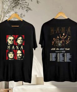 Maná Vivir Sin Aire Tour 2025 T-Shirt, Mana Band Tour 2025 Shirt, Latin Rock Mana Tee, Maná Fan Gift, Mana Merch, 90s Vintage Mana Top