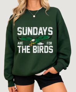 Philadelphia Football Sweatshirt, Eagles Fan Shirt, Sundays Are for the Birds Sweater, Bird Gang Outfit, Game Day Tops