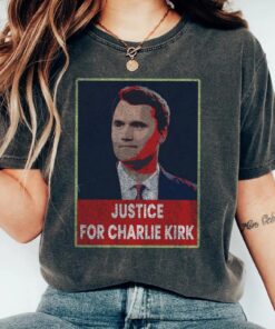 Justice for Charlie Kirk Shirt, Prayers Up for Charlie T-Shirt, Charlie Kirk RIP Shirt