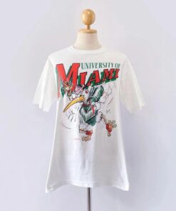 Vintage 90s University of Miami Shirt, Miami Hurricanes Sweatshirt, NCAA Football Crewneck, Miami College Shirt, NCAA Miami Vintage Shirt