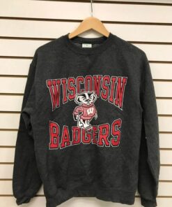 Vintage 90s Wisconsin Badgers Sweatshirt: Retro NCAA Style