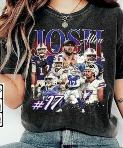 Josh Allen Shirt, Football American Graphic Vintage, Josh Vintage Shirt, Allen Retro Rap Tee, Game Day Shirt, Football Shirt