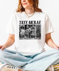 Tate Vintage-Stye McRae Miss Possessive Tour 2025 T-Shirt, Graphic Tees for Fans, Concert Retro Shirt, Kids Album Gift