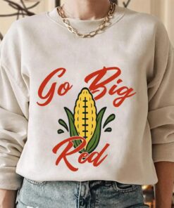 Go Big Red Shirt, Trending Unisex T-Shirt, Unique Shirt Gift, Funny Corn Football Sweatshirt, Big Red Corn Husker Tops